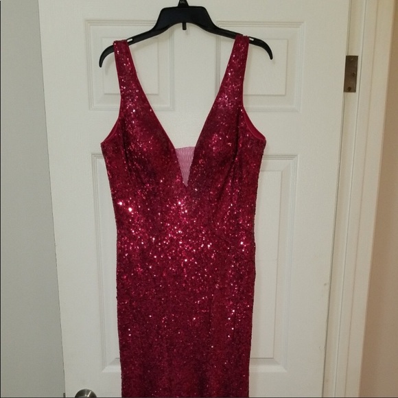 Ruby Red Sequin Dress